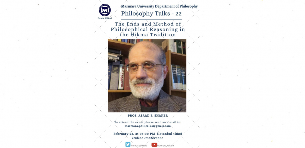 The Ends and Method of Philosophical Reasoning in the Hikma Tradition - Asaad F. Shaker